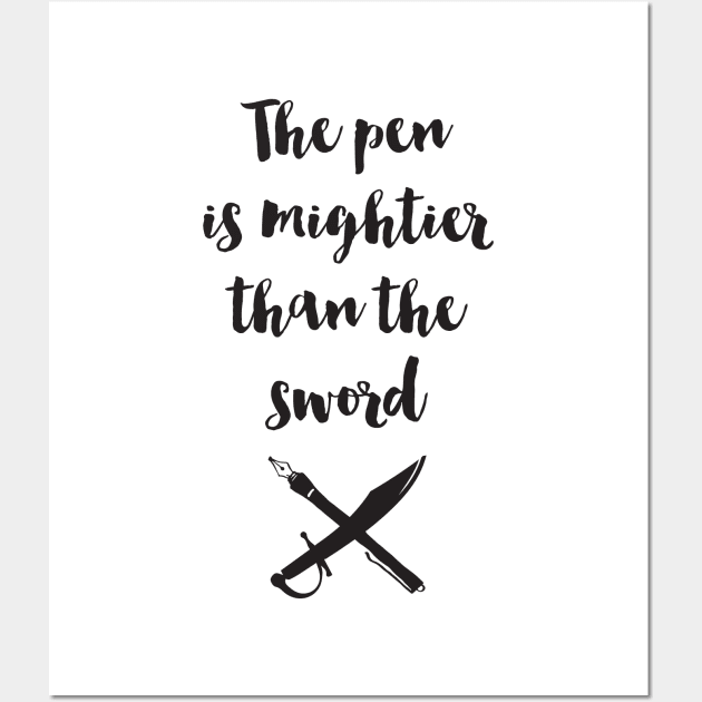 Pen is mightier than the Sword Wall Art by deificusArt